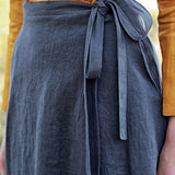 Linen wrap skirt Frida