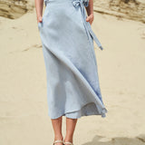 Linen wrap skirt Frida