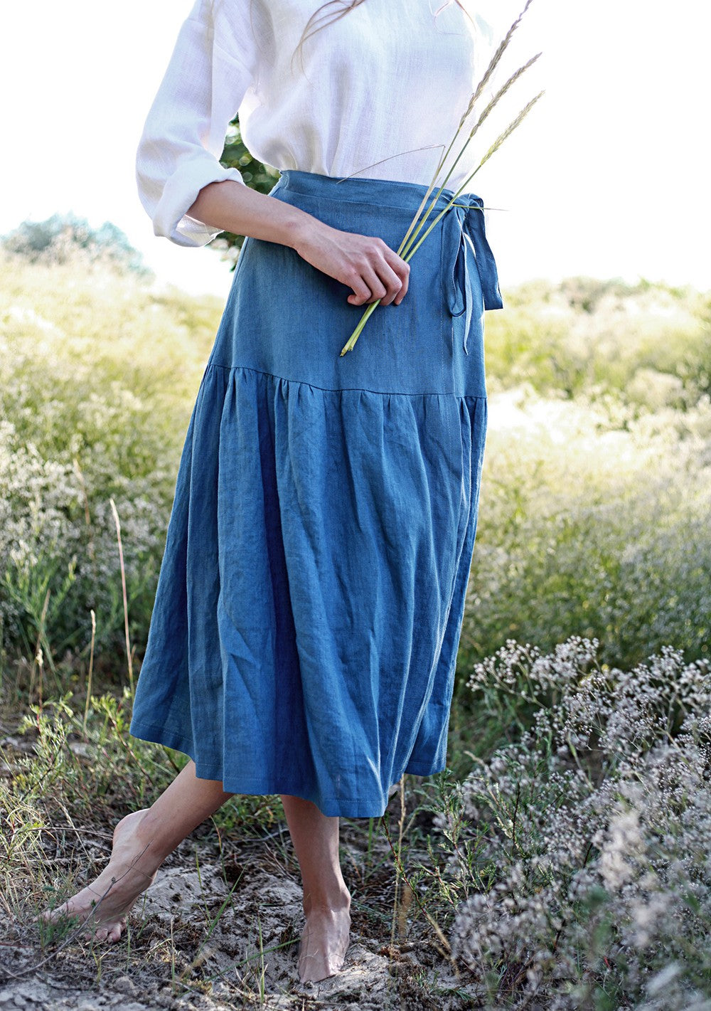 Linen wrap skirt Sabrina