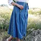 Linen wrap skirt Sabrina