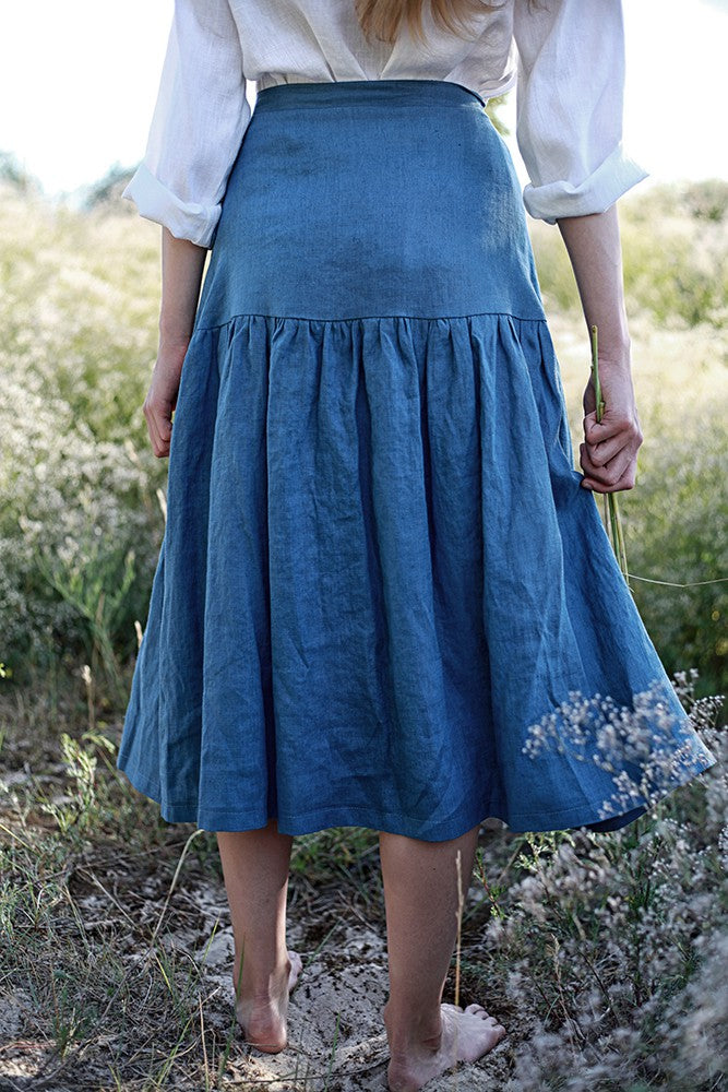 Linen wrap skirt Sabrina