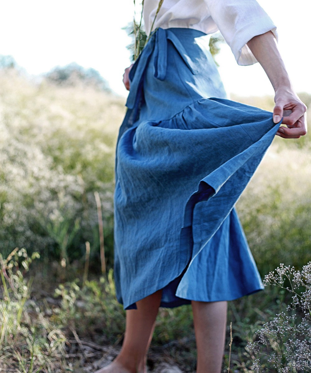 Linen wrap skirt Sabrina