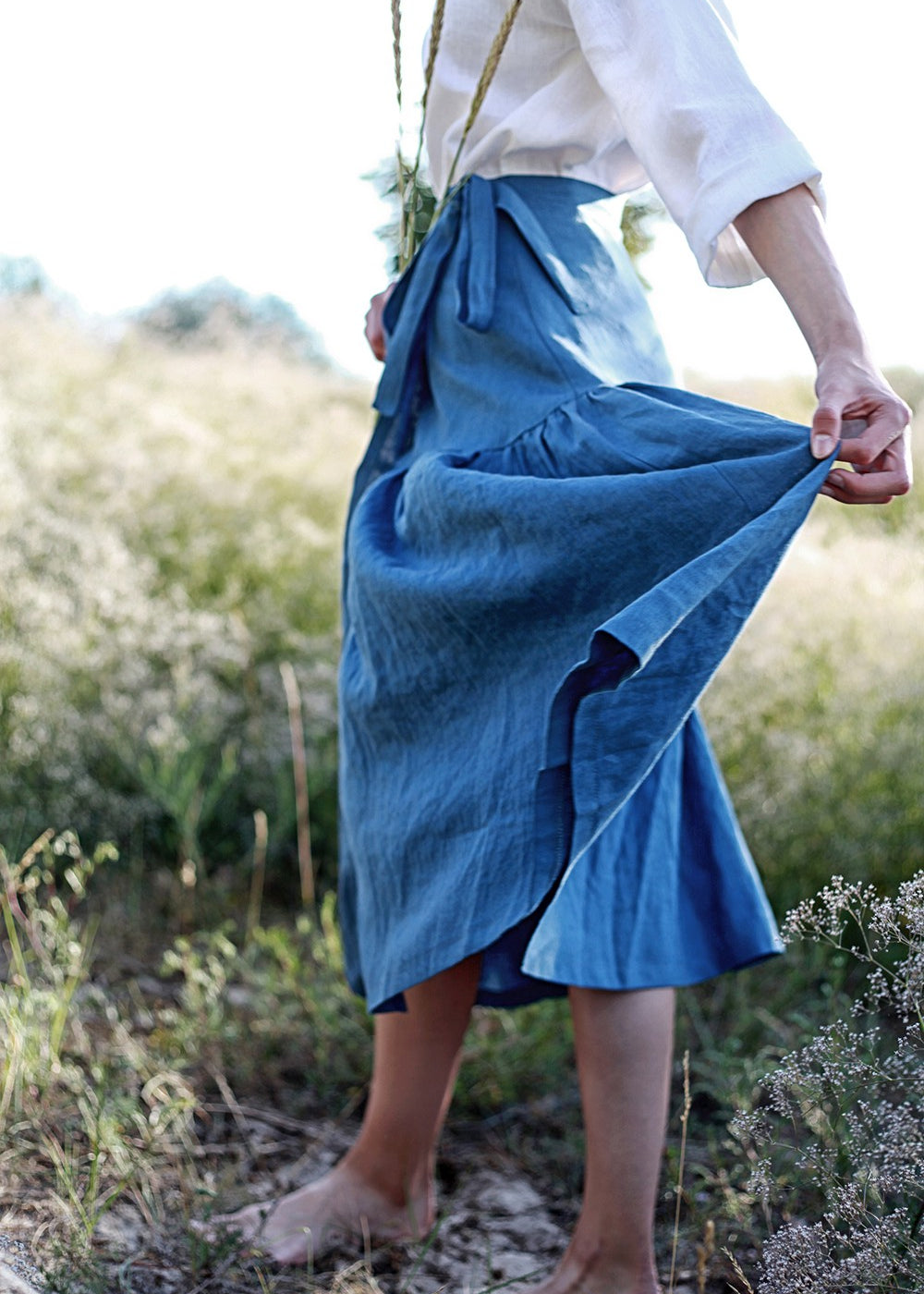 Linen wrap skirt Sabrina