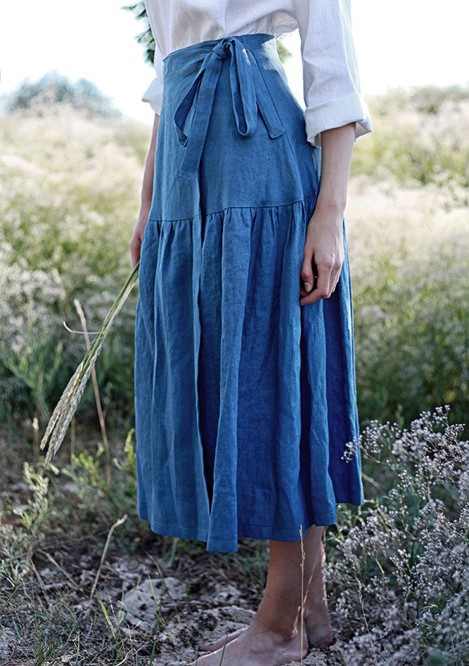 Linen wrap skirt Sabrina