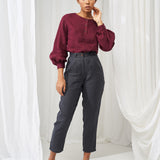 Long sleeve linen blouse Giselle