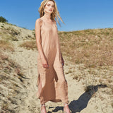 Maxi linen cami dress Zoe