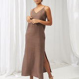 Maxi linen cami dress Zoe