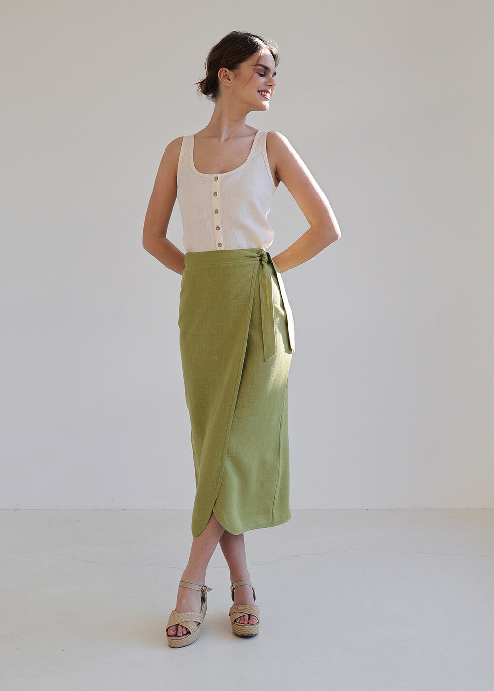 Maxi linen skirt Fiona