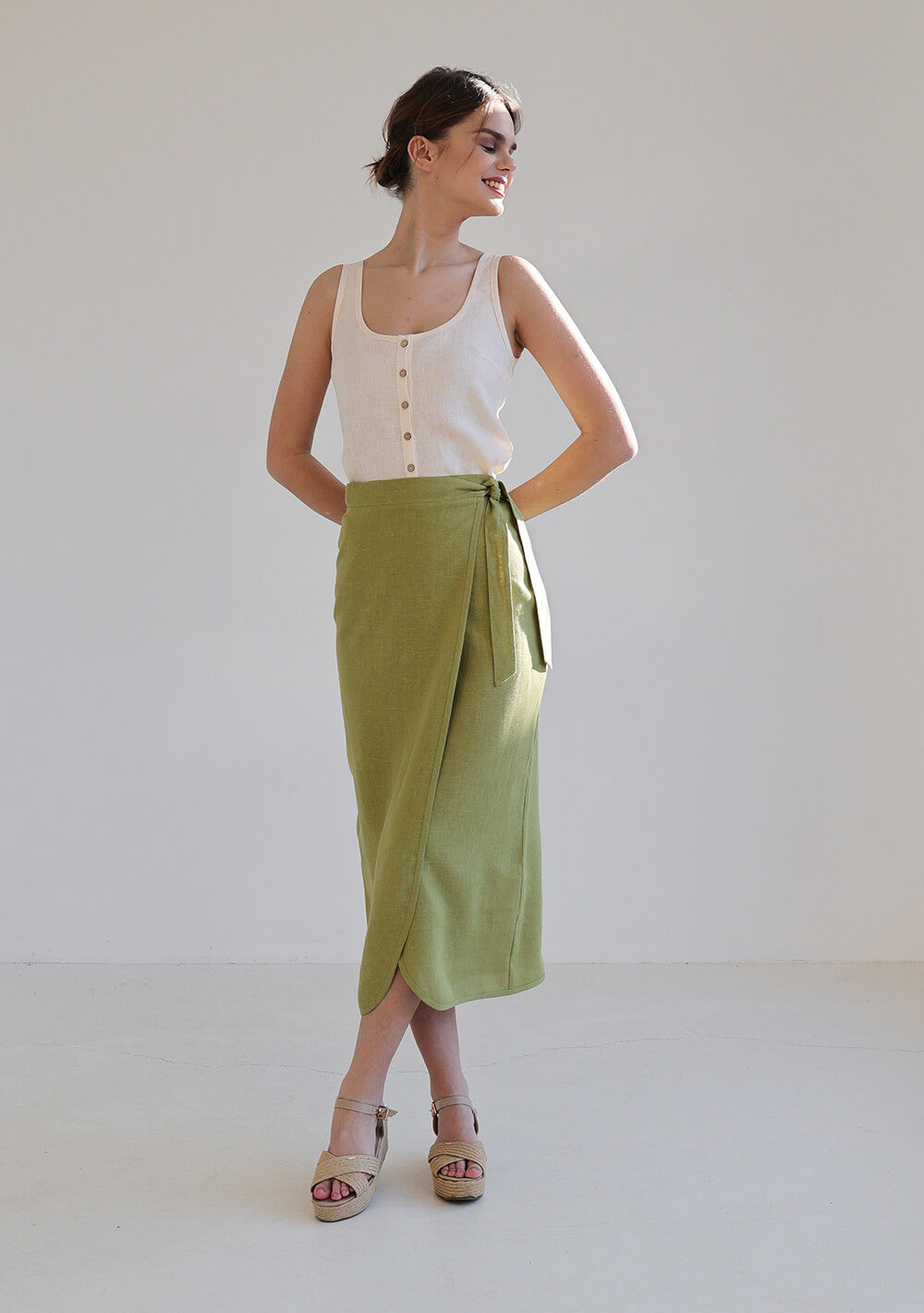Maxi linen skirt Fiona