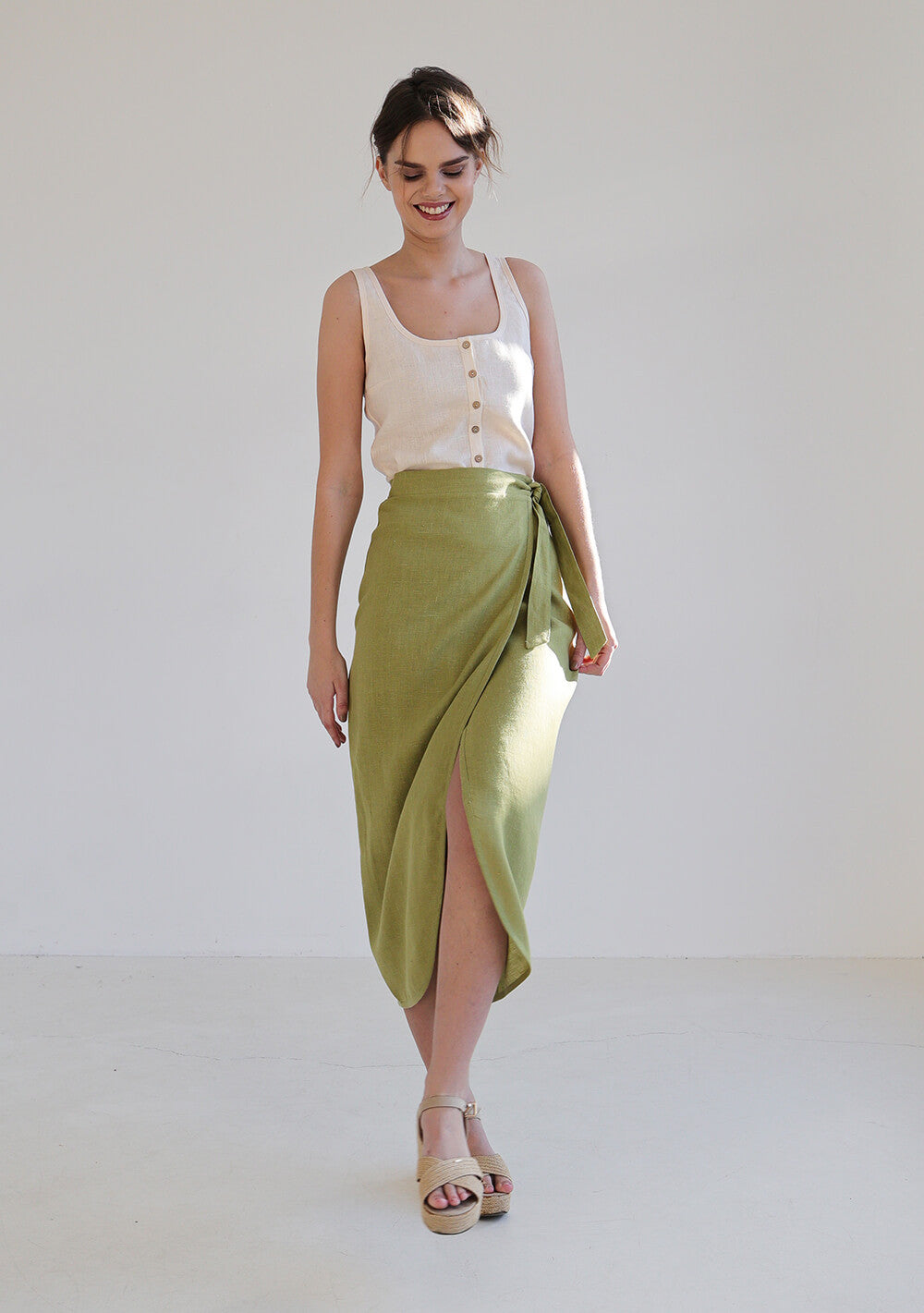 Maxi linen skirt Fiona