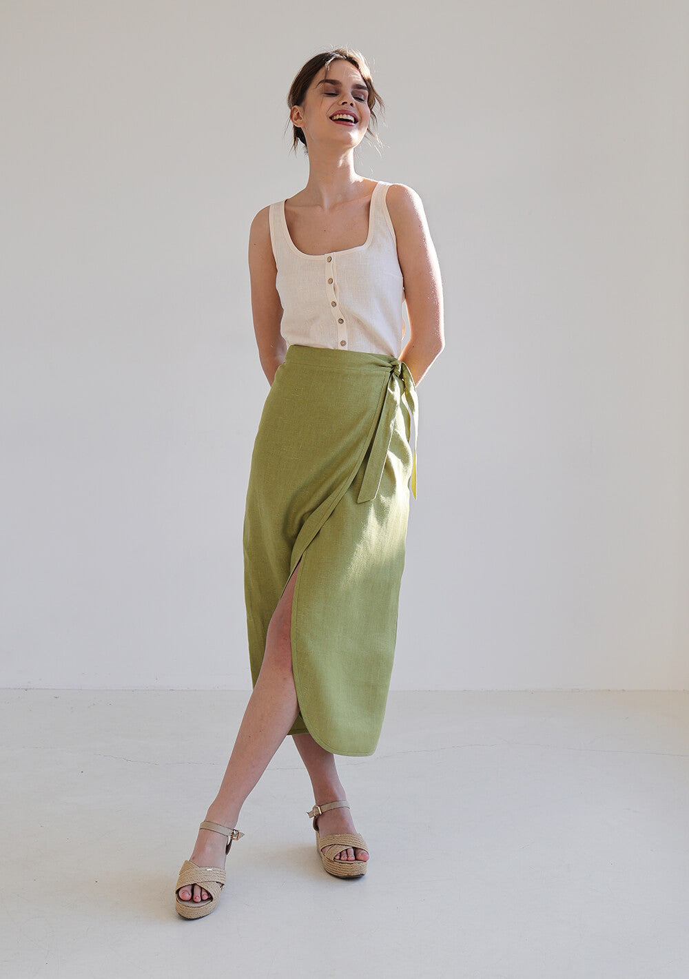 Maxi linen skirt Fiona