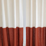 Mid century color block linen curtain – photo 3