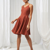 Midi linen circle dress Odessa
