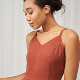 Midi linen circle dress Odessa