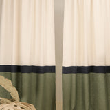Multifunctional heading linen curtains