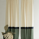 Multifunctional heading linen curtains
