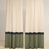 Multifunctional heading linen curtains