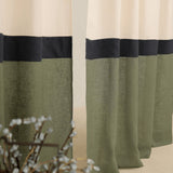 Multifunctional heading linen curtains