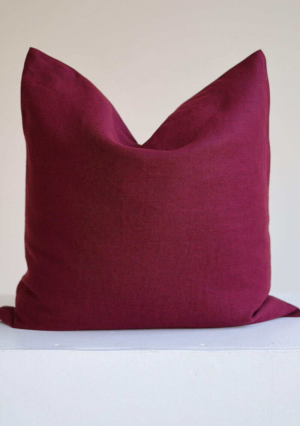 Natural linen pillow cover