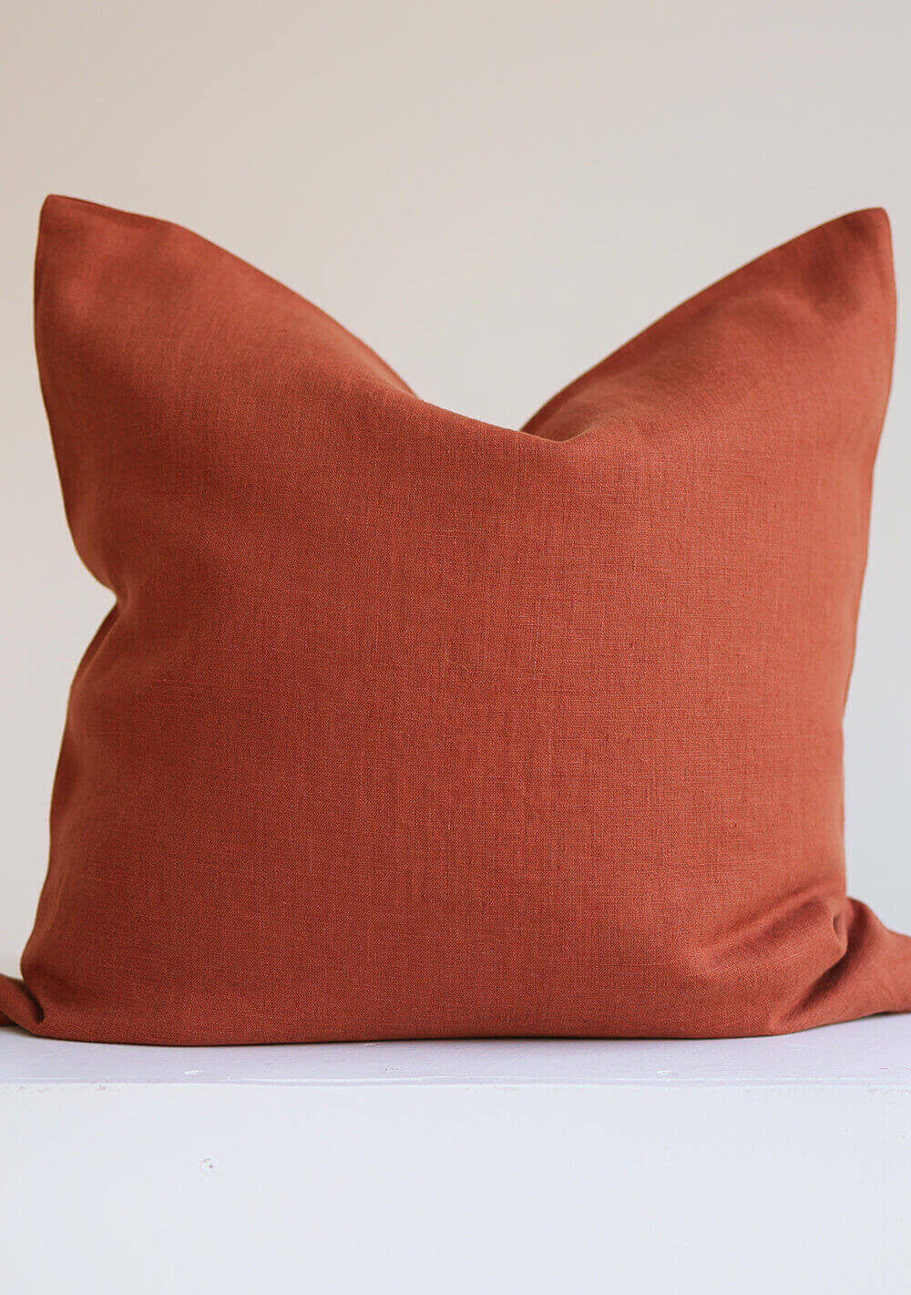 Natural linen pillow cover