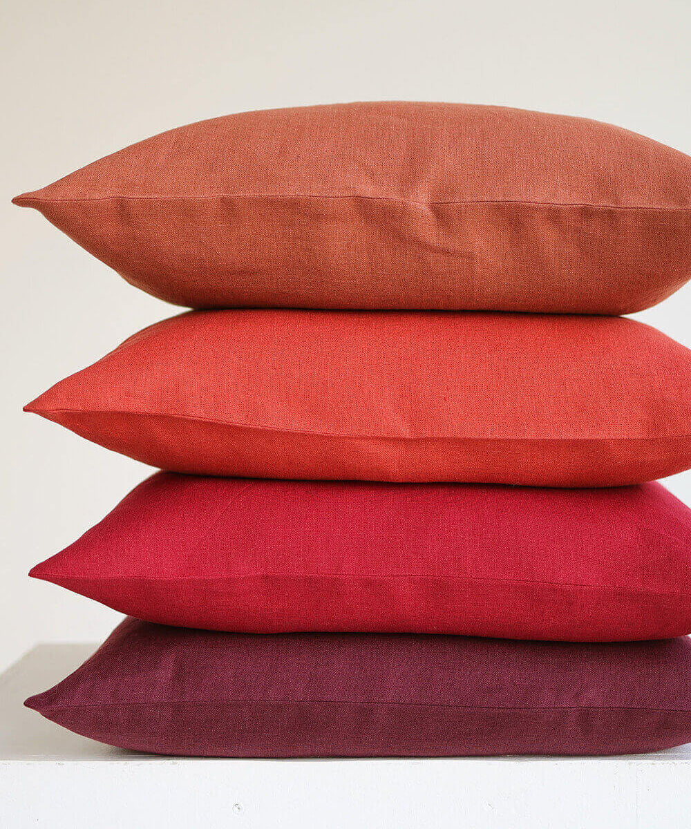 Natural linen pillow cover