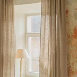Natural undyed linen curtain panel – photo 1