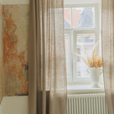 Natural undyed linen curtain panel – photo 4