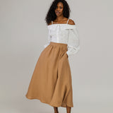 Off shoulder linen blouse Sylvie
