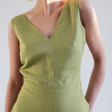 Open back linen jumpsuit Uma