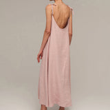Open back linen maxi dress Winona