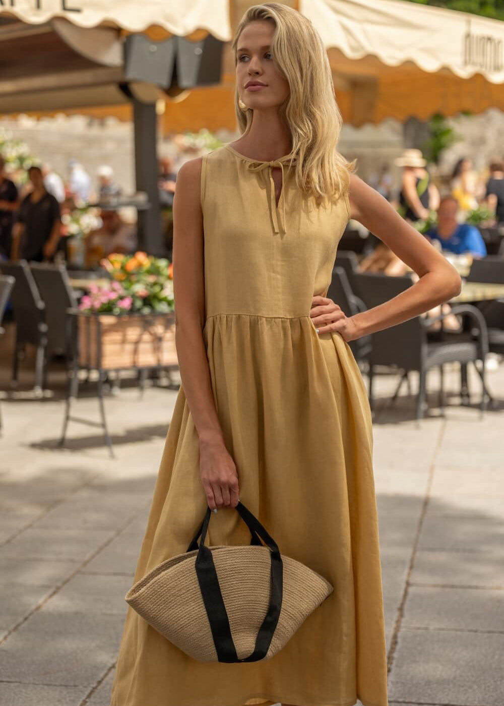Oversize linen dress Aylin