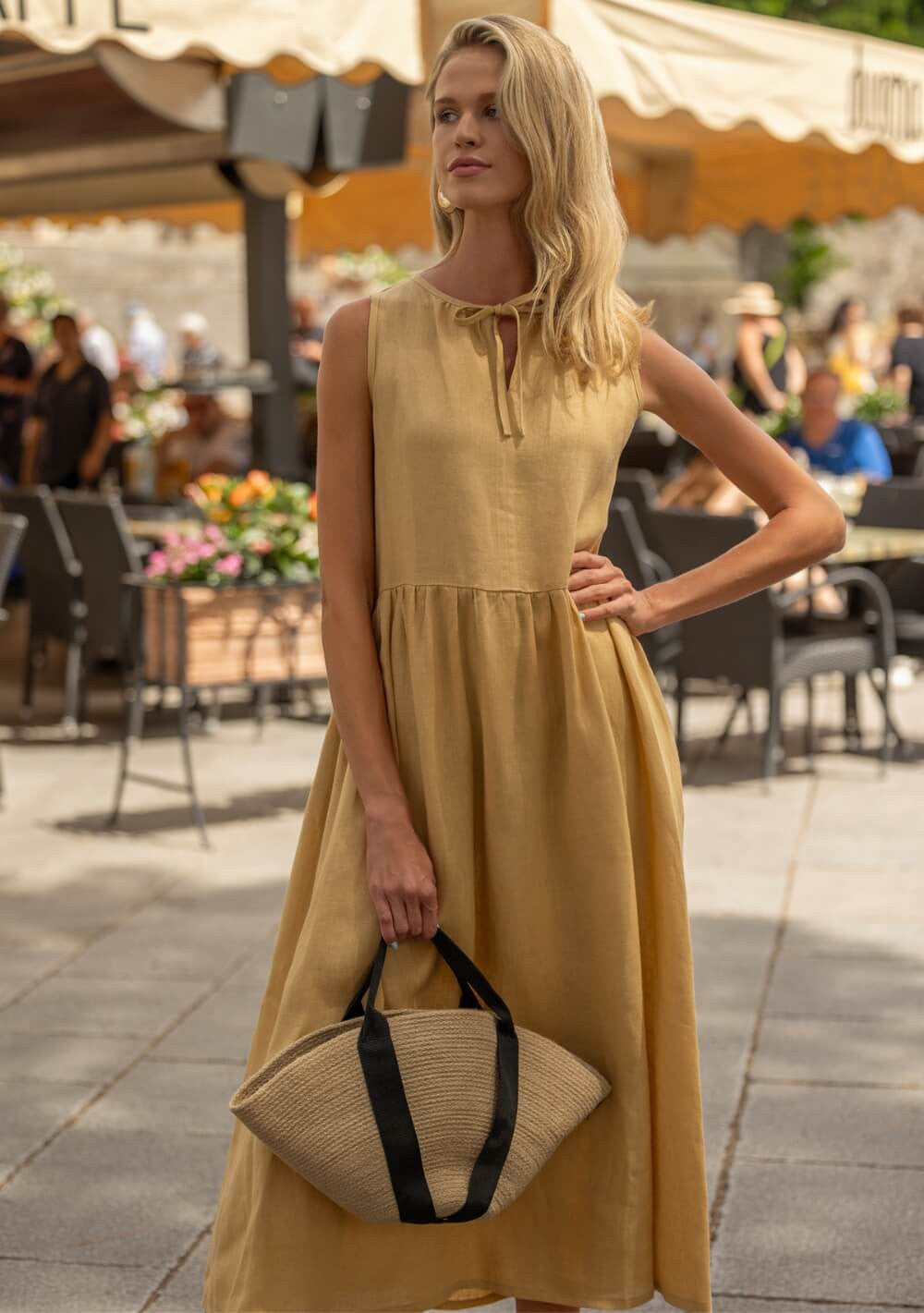 Oversize linen dress Aylin