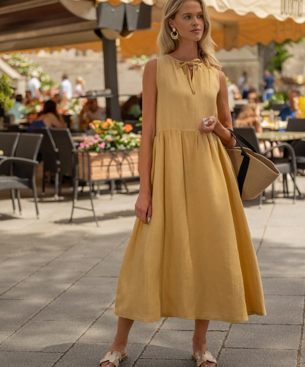 Oversize linen dress Aylin