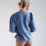 Puff sleeve linen blouse Eloise