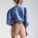 Puff sleeve linen blouse Eloise