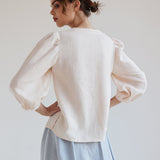 Puff sleeve linen blouse Eloise