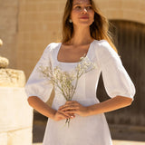 Puff sleeve wedding dress Aurora