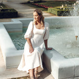Puff sleeve wedding dress Aurora