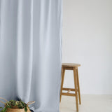 Semi-sheer linen curtain in light blue – photo 4