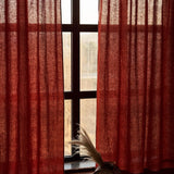 Semi-sheer linen curtain panel – photo 2