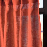 Semi-sheer linen curtain panel – photo 3