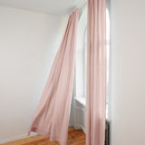 Semi-sheer linen curtains in Light Camel