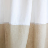 Semi sheer linen curtains set of 2