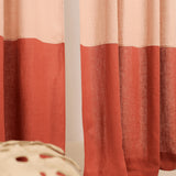 Semi sheer linen curtains set of 2