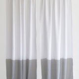 Semi sheer linen curtains set of 2