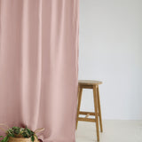 Semi-sheer linen curtains