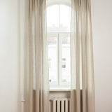 Semi-sheer rod pocket linen curtain – photo 2