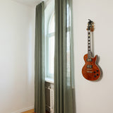 Set of 2 linen curtain panels in Moss green