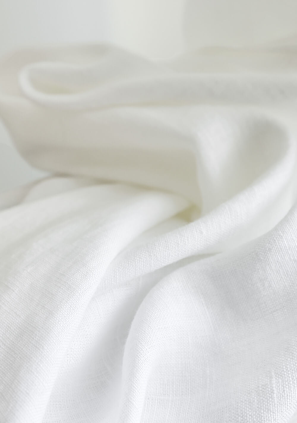 Set of 2 linen curtain panels in Optic White