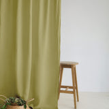 Set of 2 linen curtains with multifunctional heading tape